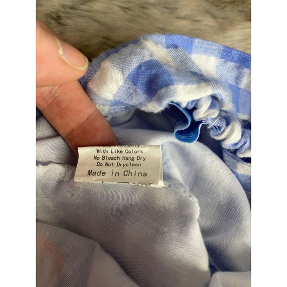 Antlers & Acorns Designs Blue and White Plaid Orange Pumpkin Snap Bottom Infant - Picture 7 of 9